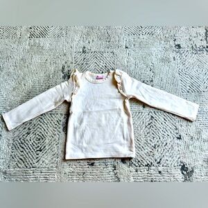 La Coqueta ruffle long sleeve top kids size 4